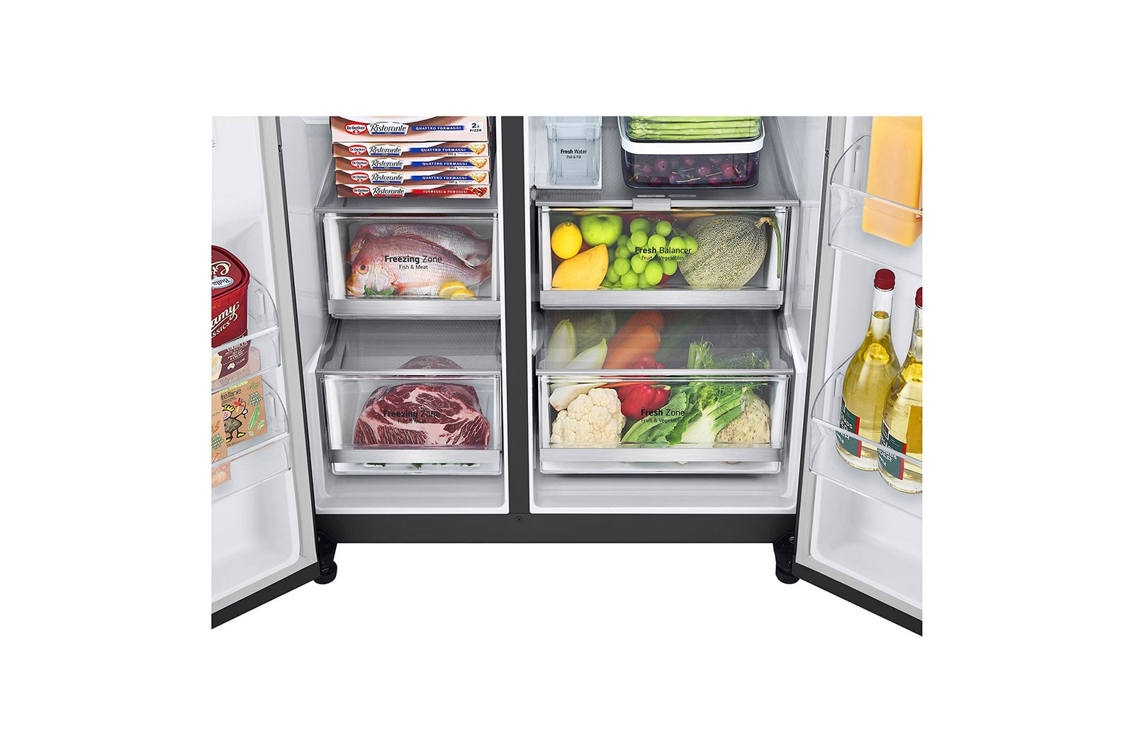 LG GSLV71MCLE side-by-side refrigerator Freestanding – image 4