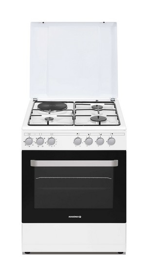 Rosieres RME660CMW/E cooker Freestanding cooker Electric Black, White