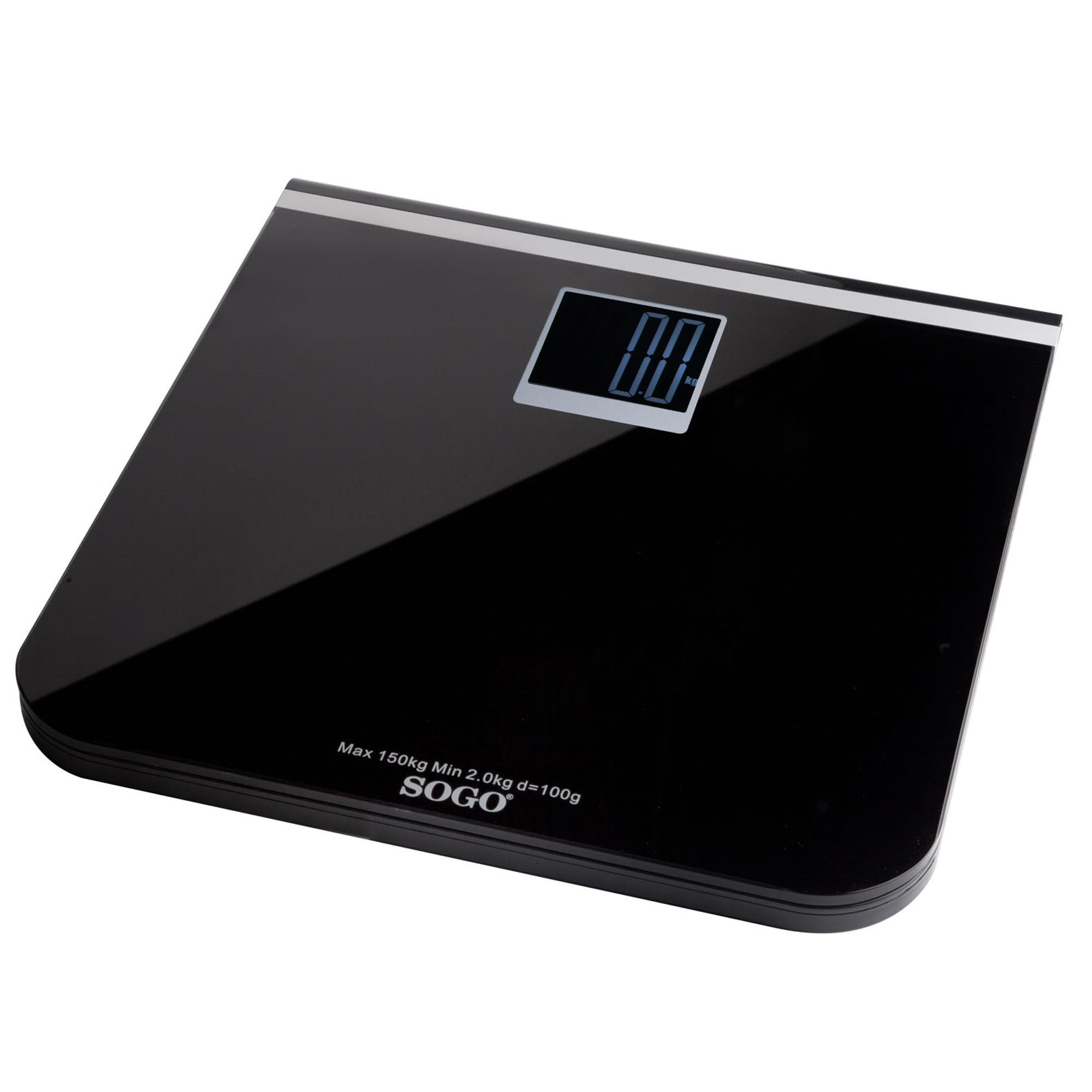 Sogo BAB-SS-3975 personal scale Square Black Electronic personal scale – image 3