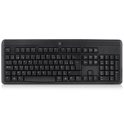 Ewent EW3103 keyboard Office USB AZERTY Black