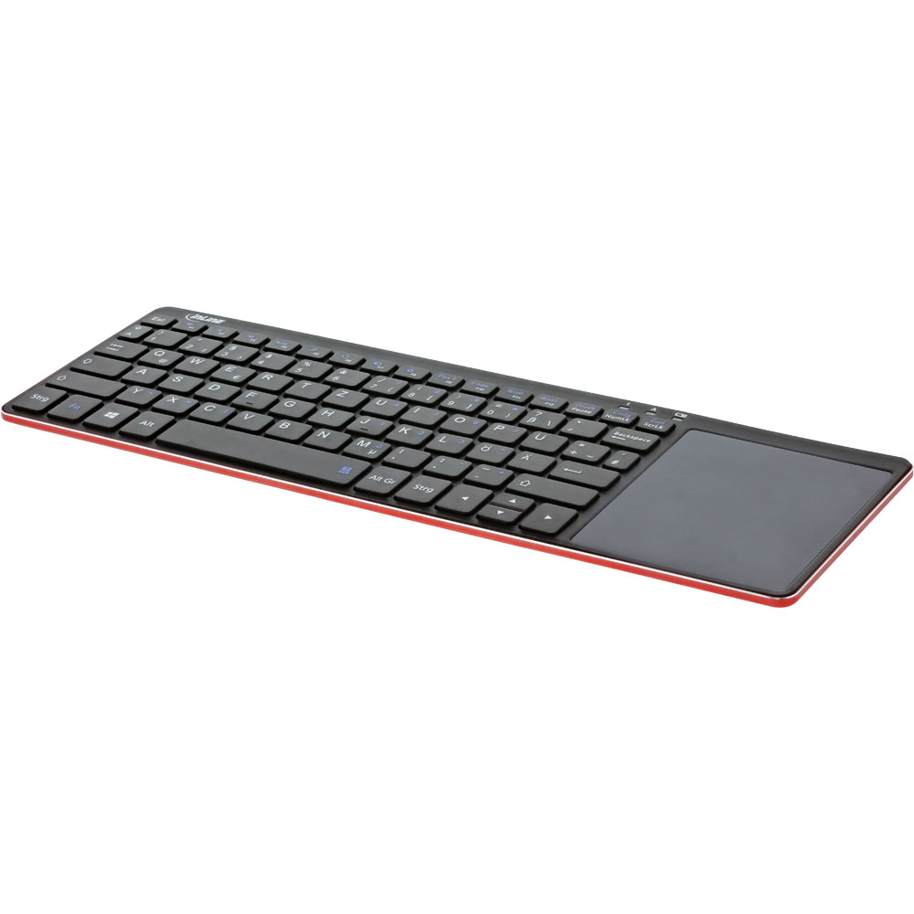 InLine 55377R keyboard Office RF Wireless QWERTZ German Black, Red