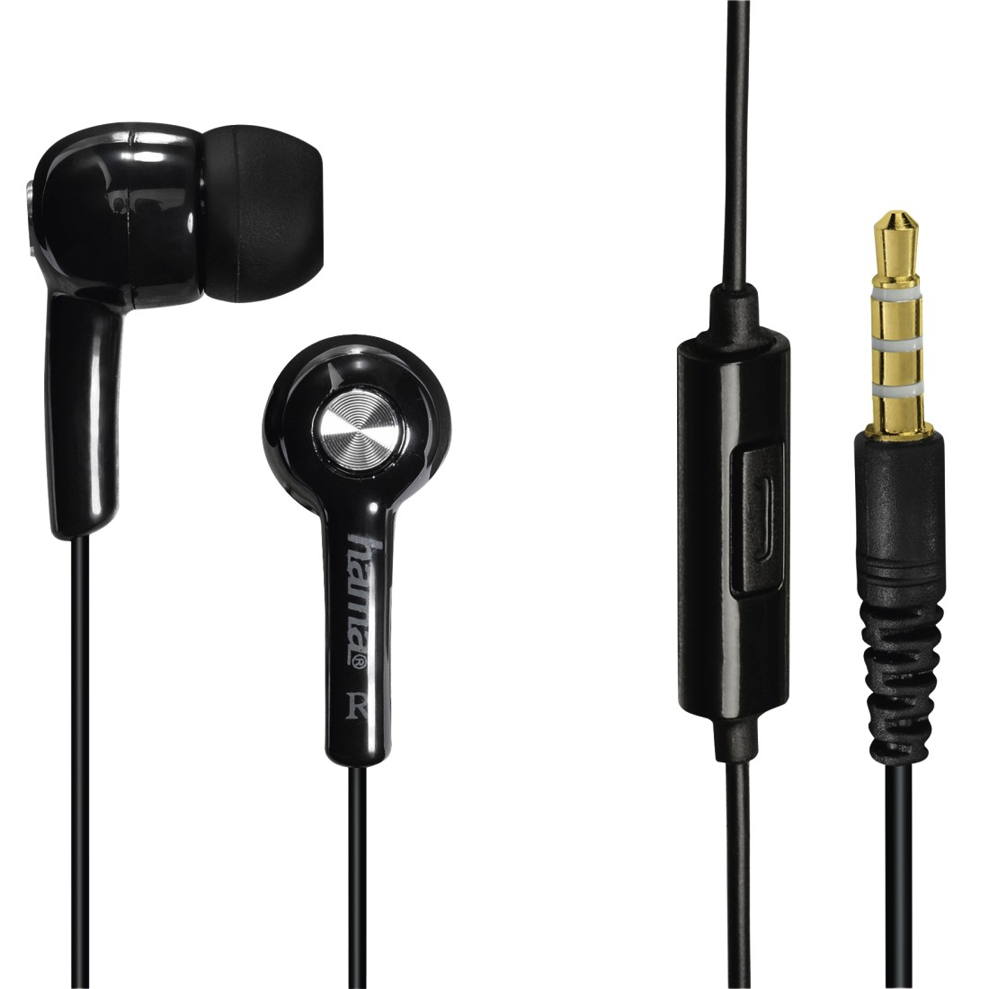 Hama HK2114 Headset Wired In-ear Calls/Music Black – image 1