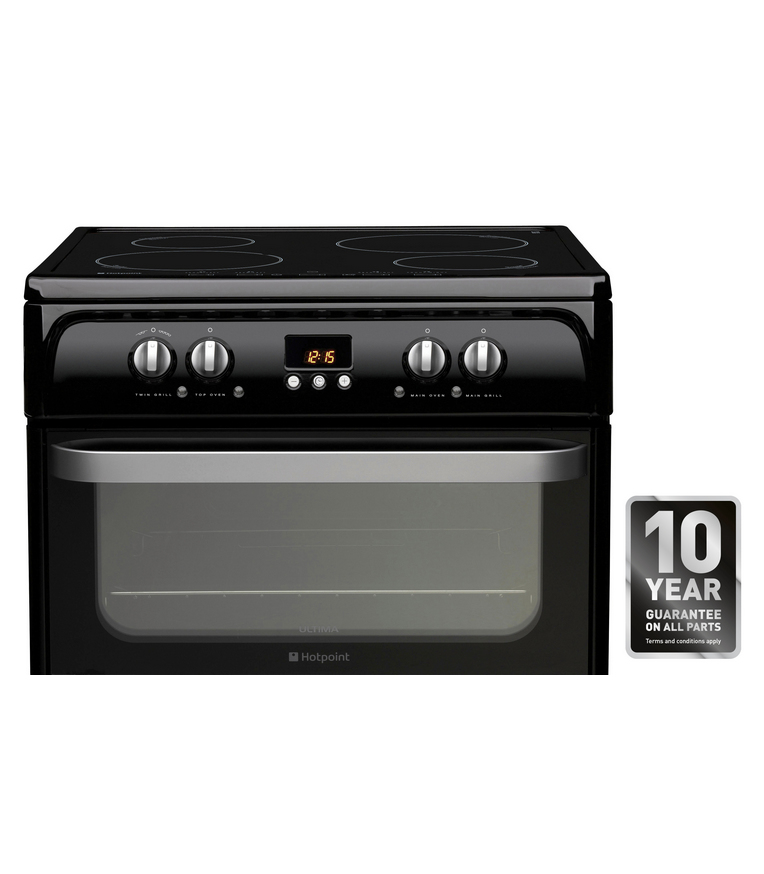 Hotpoint HUI614K cooker Freestanding cooker Electric Zone induction hob Black – image 2