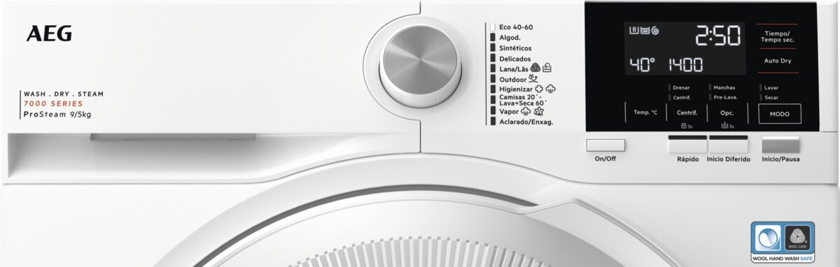 AEG Series 7000 LWR7194M2B washer dryer Freestanding Front-load White – image 2