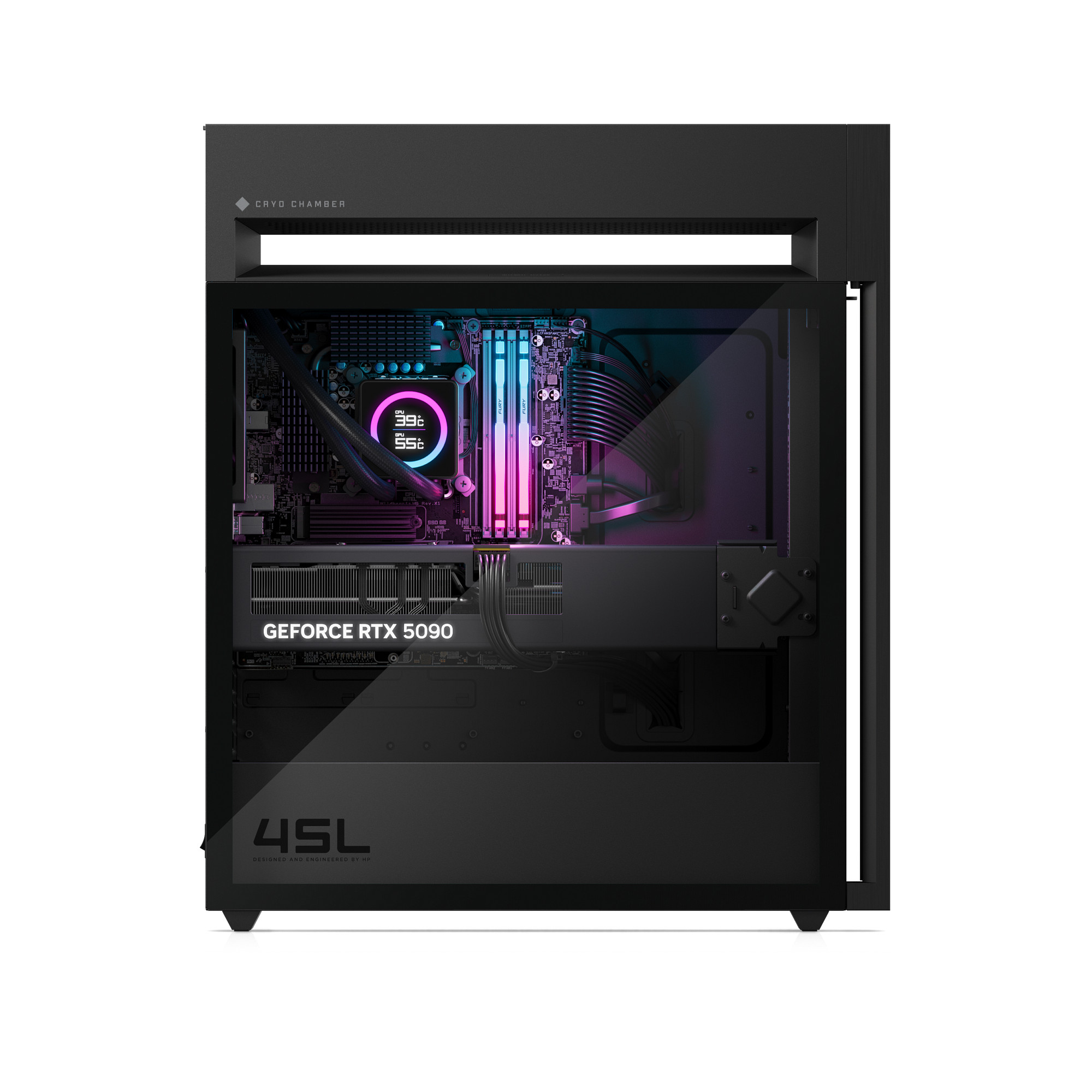 OMEN by HP 45L GT22-3090 Intel Core Ultra 9 285K 64 GB DDR5-SDRAM 2 TB SSD NVIDIA GeForce RTX 5090 Windows 11 Pro Desktop PC Black image 24