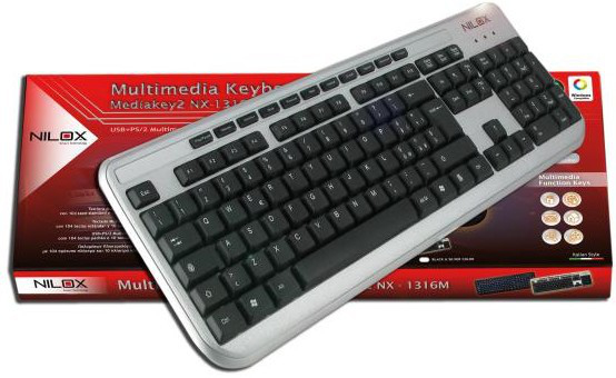 Nilox 10NXKB3526005 keyboard USB + PS/2 – image 3