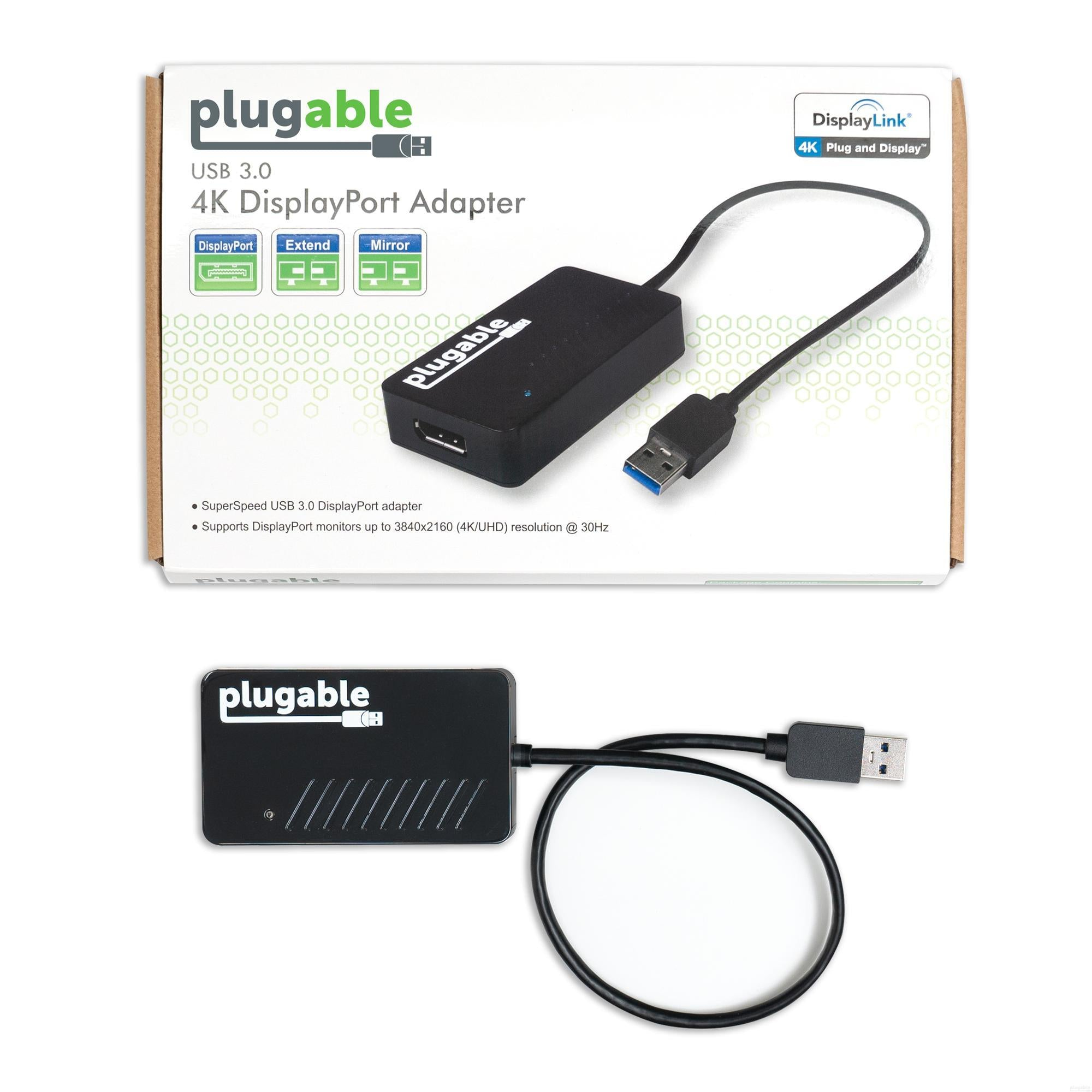 Plugable Technologies USB 3.0 to DisplayPort 4K DisplayLink Video Graphics Adapter for Multiple Monitors up to – image 6