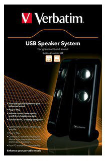 Verbatim Portable USB Speaker System – image 2