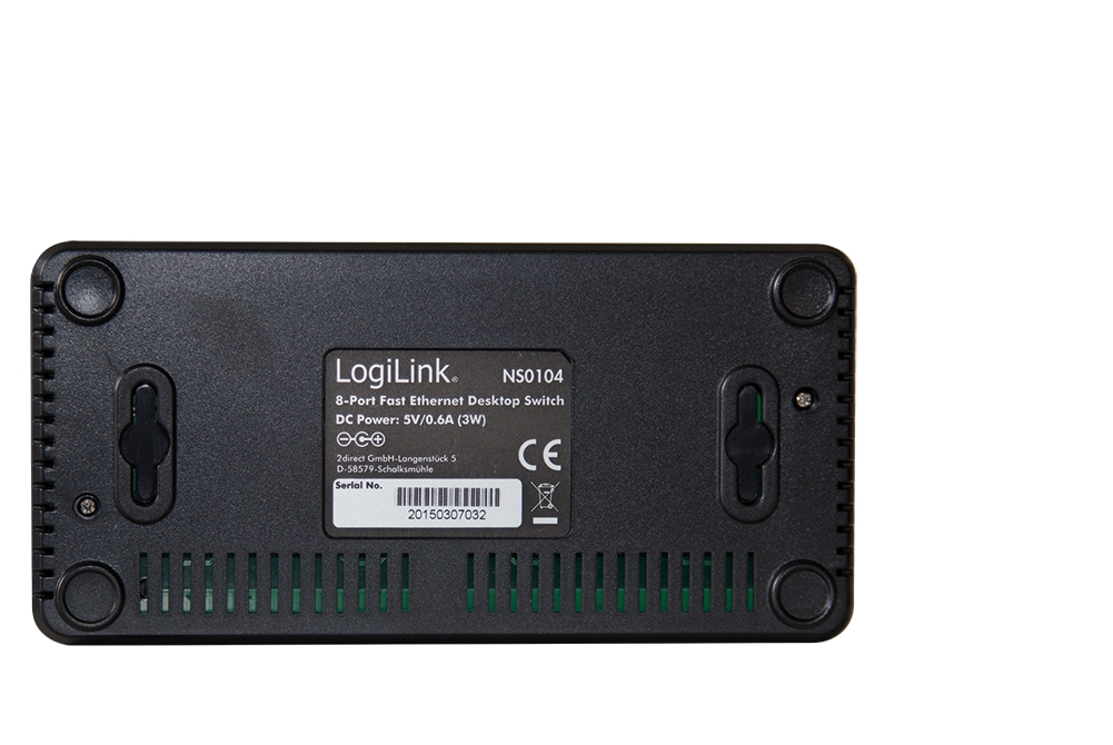 LogiLink NS0104 network switch Unmanaged L2 Fast Ethernet (10/100) Black – image 4