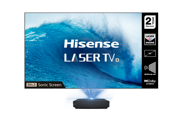 Hisense 88L5VGTUK projection TV Black, Grey – image 2