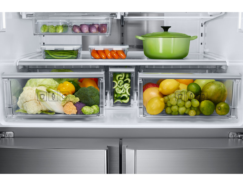 Samsung RF85K90127F side-by-side refrigerator Freestanding – image 3