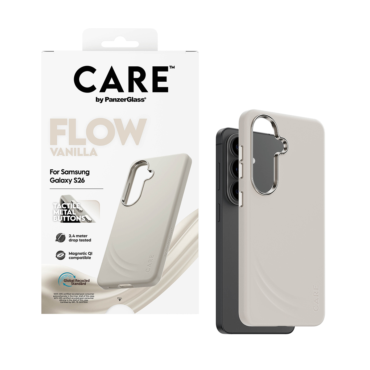 PanzerGlass CARE™ by PanzerGlass® Flow Case Vanilla w. Qi Samsung Galaxy S26 – image 5