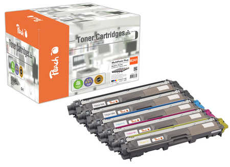 Peach PT853 toner cartridge 5 pc(s) Compatible Black, Cyan, Magenta, Yellow