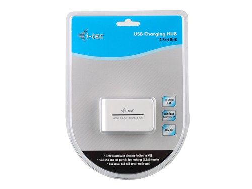 i-tec U2HUB412 interface hub 480 Mbit/s White – image 4
