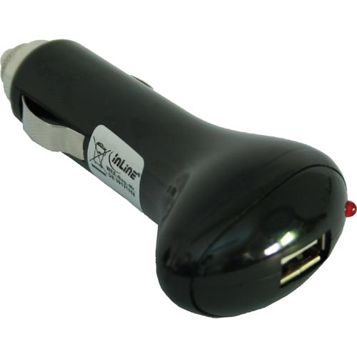 InLine 31521I mobile device charger GPS, Headset, Mobile phone, MP3, PDA Black Cigar lighter Auto