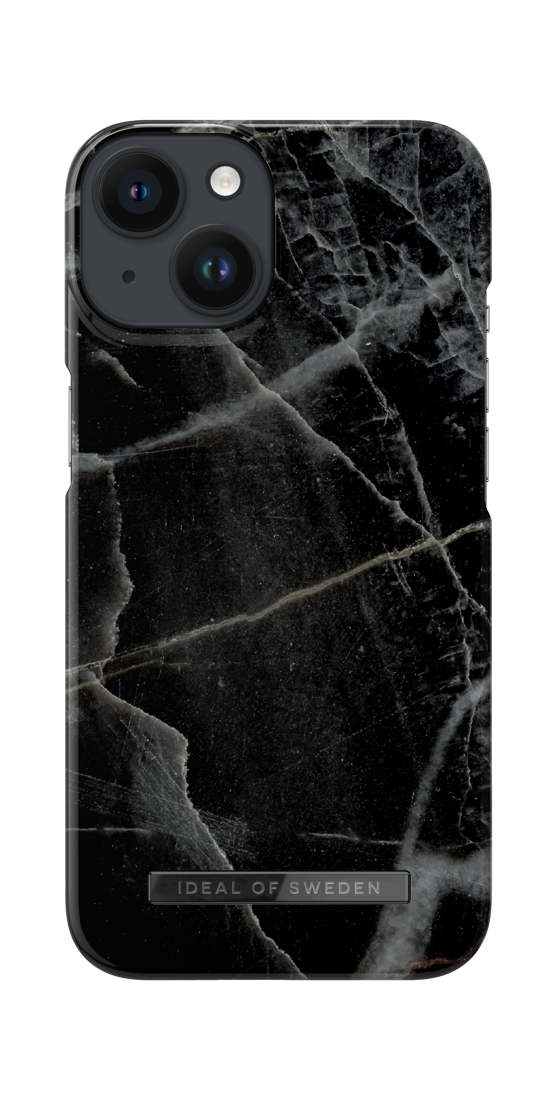 iDeal of Sweden Printed Case MagSafe iPhone 13 / 14 / 16e Black Thunder Marble