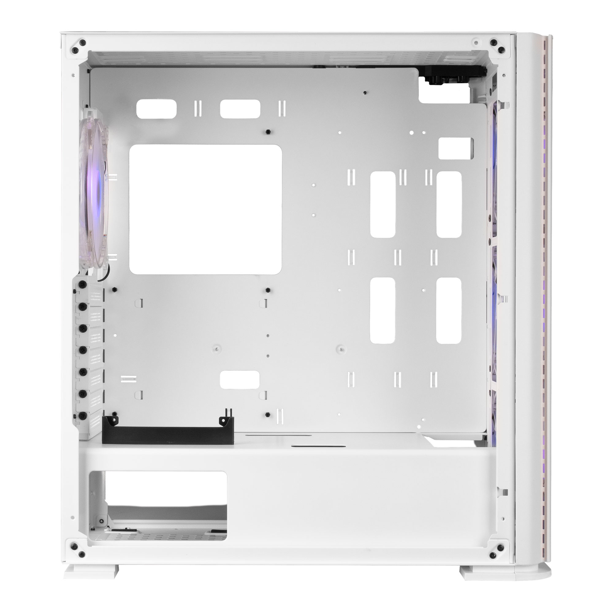 Mars Gaming MCPROW XL E-ATX Gaming PC Case Tempered Glass 4x RGB Fan White – image 6