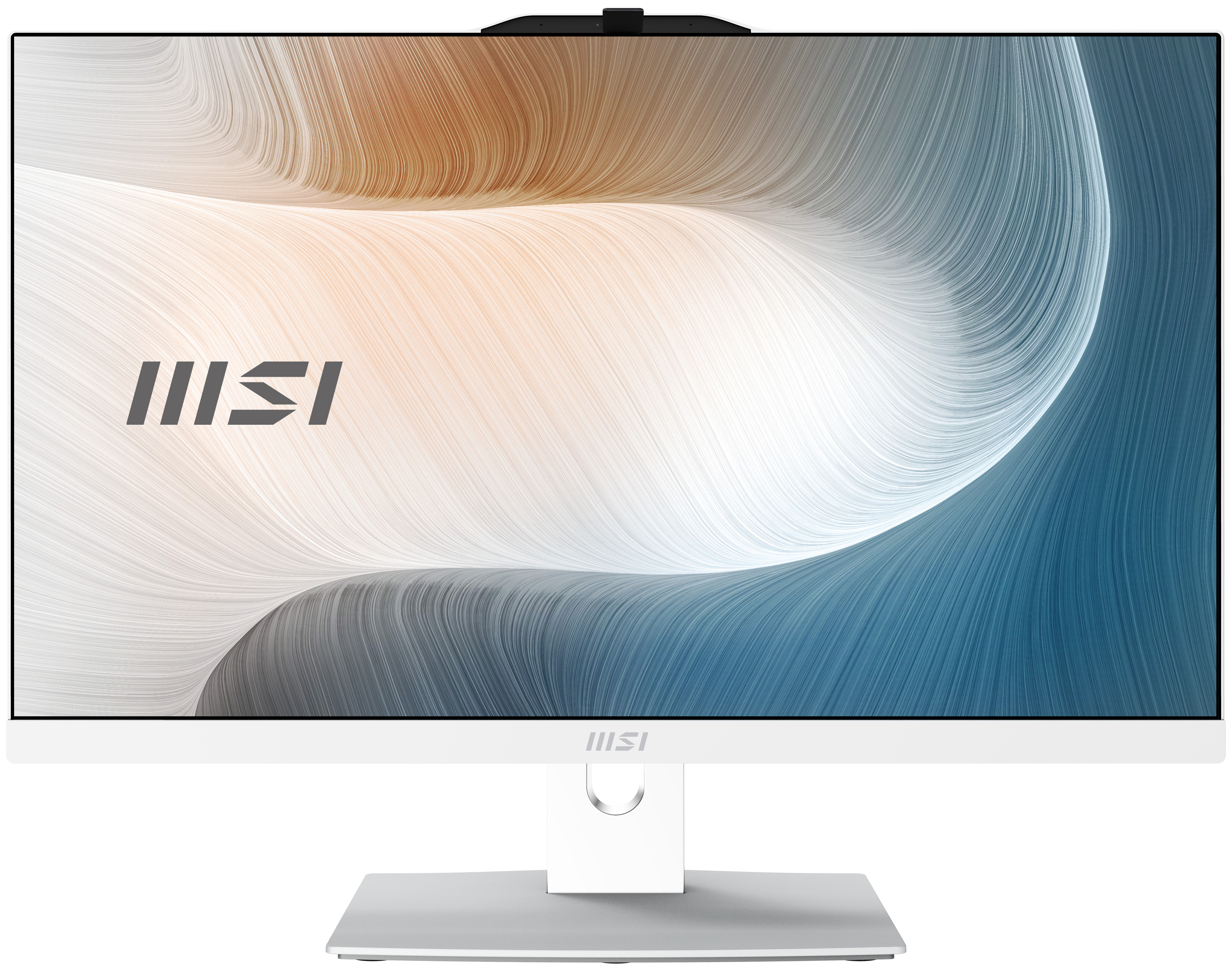 MSI Modern AM242P 1M-1226EU All-in-One PC/workstation Intel Core 3 100U 60.5 cm (23.8″) 1920 x 1080 pixels 8 GB DDR5-SDRAM 256 GB SSD Windows 11 Pro Wi-Fi 6E (802.11ax) White image 1