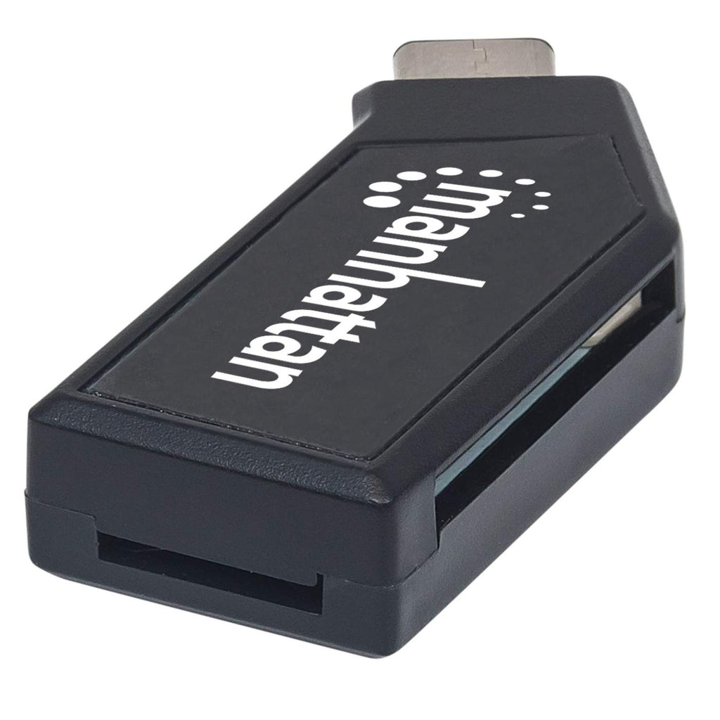 Manhattan USB-C Mini Multi-Card Reader/Writer, 480 Mbps, 24-in-1, Windows or Mac, Black, Blister – image 4