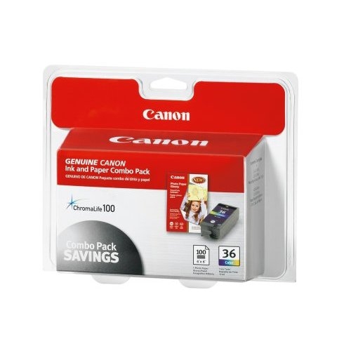 Canon CLI-36 Ink Cartridge + Photo Paper Glossy