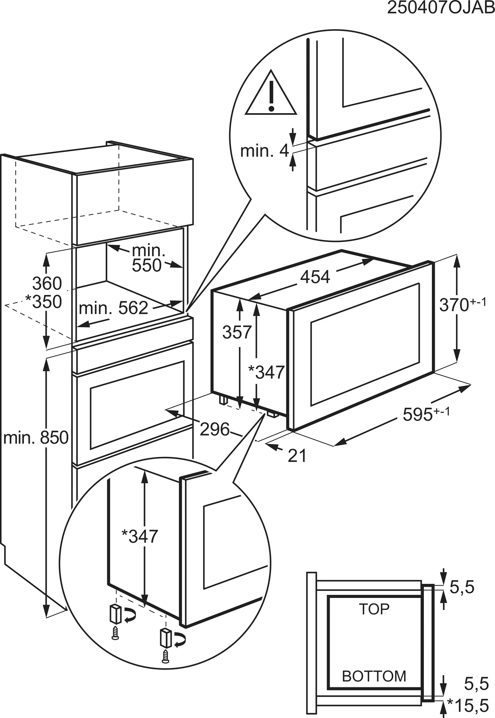 AEG MBB1756DEM Black, Stainless steel Combination microwave Built-in – image 9