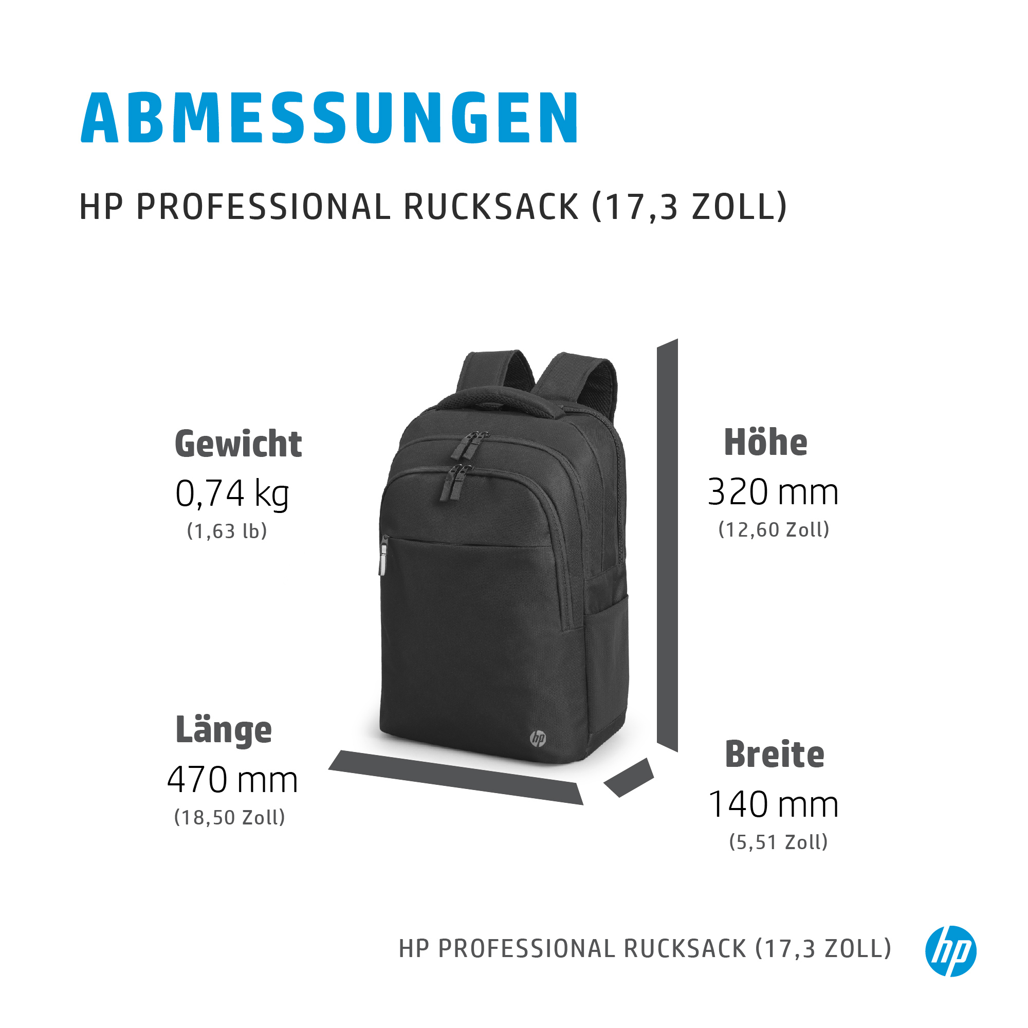 Professional 17,3 Zoll Rucksack