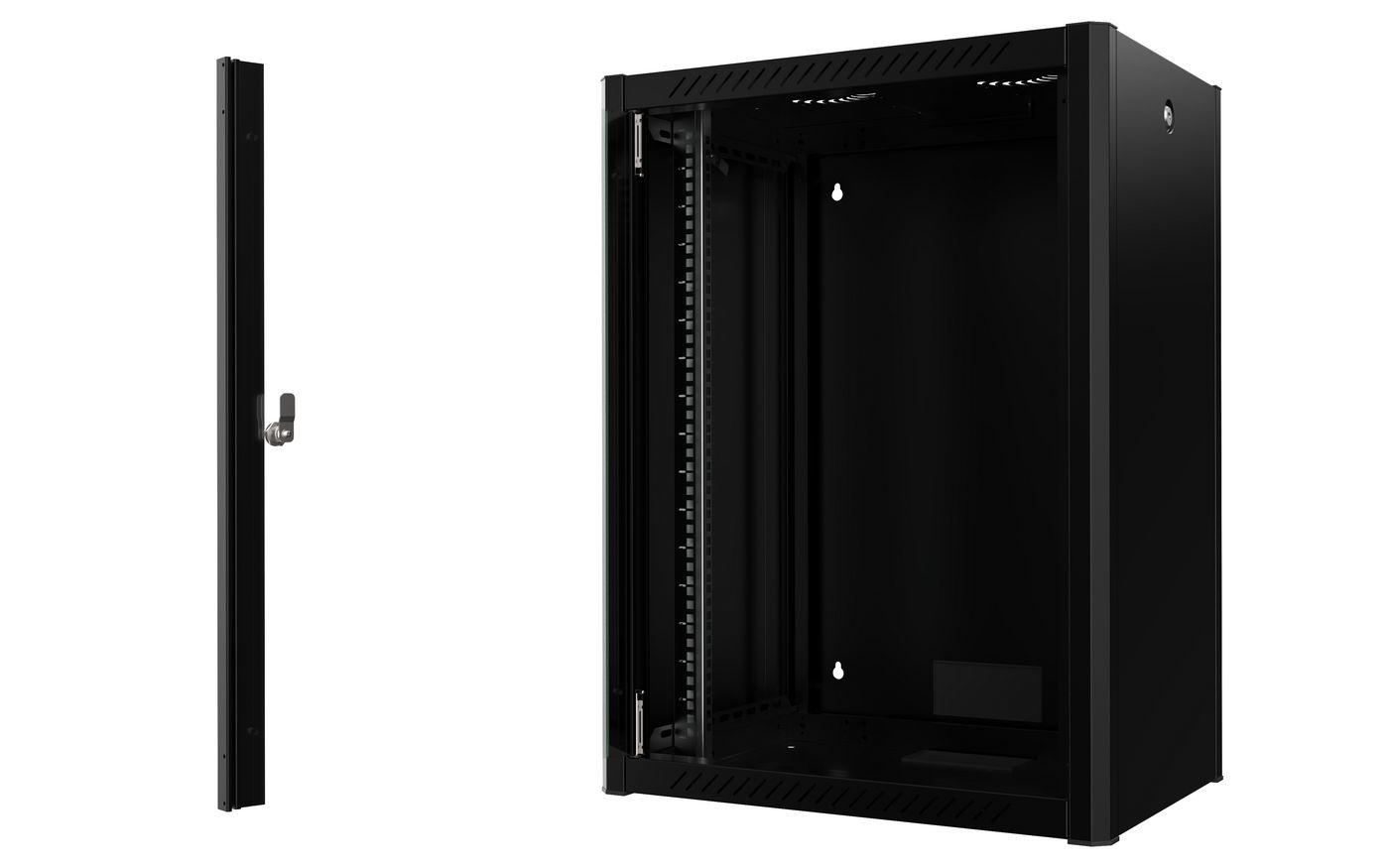 Lanview RWP16U45BL rack cabinet 16U Wall mounted rack Black – image 2