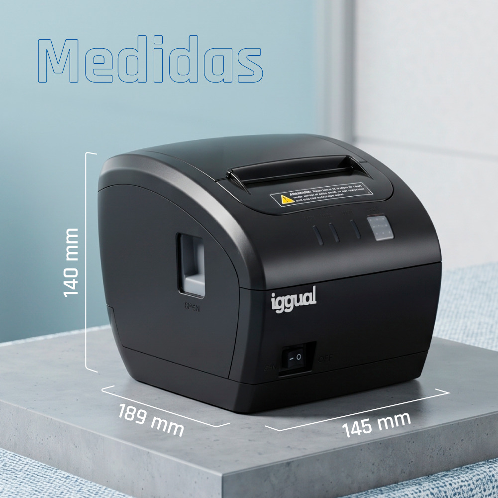 iggual TP7001 203 x 203 DPI Wired Thermal transfer POS printer – image 9