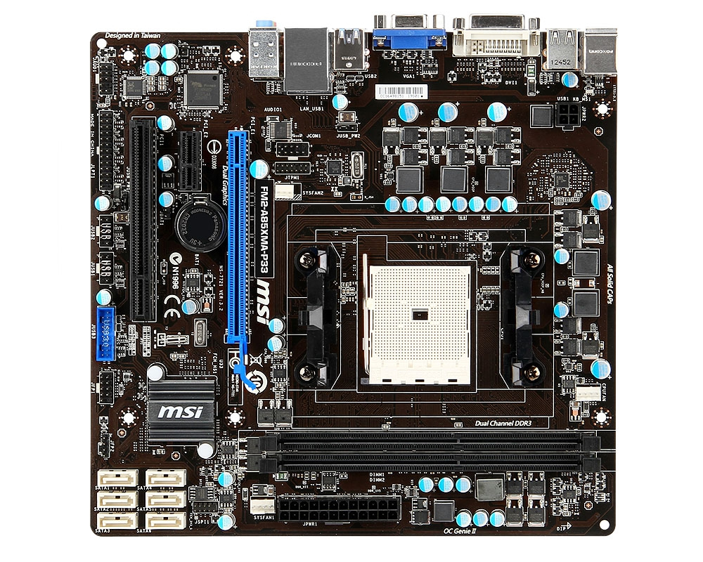 MSI FM2-A85XMA-P33 motherboard AMD A85X Socket FM2 micro ATX – image 1
