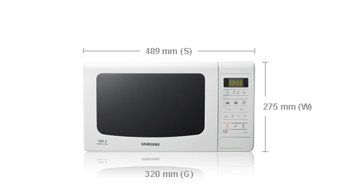 Samsung ME733K microwave White – image 2