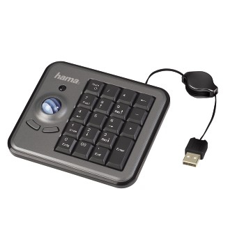 Hama 57200 keyboard USB Numeric Black