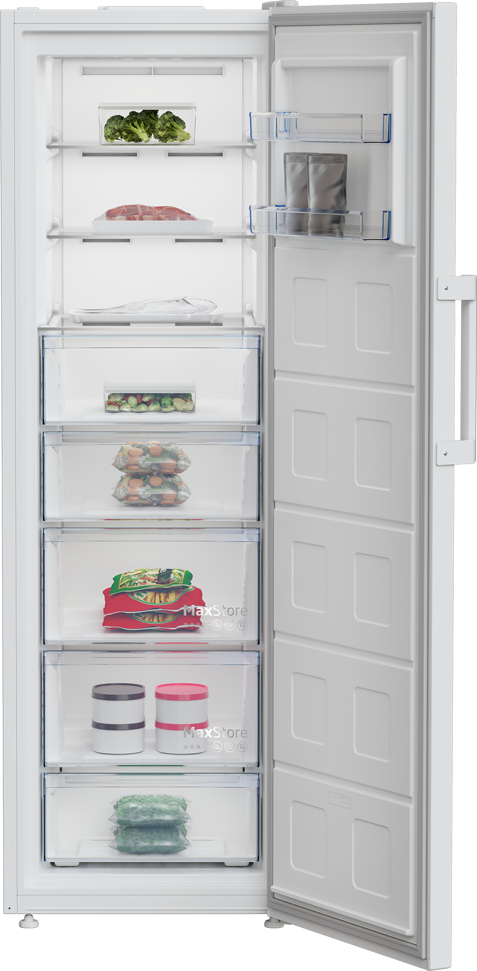 Beko B5RFNE314W Upright freezer Freestanding – image 3
