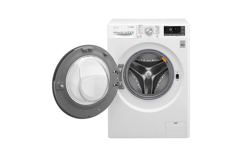 LG F14WD96TH2 washer dryer Freestanding Front-load Black, White – image 8