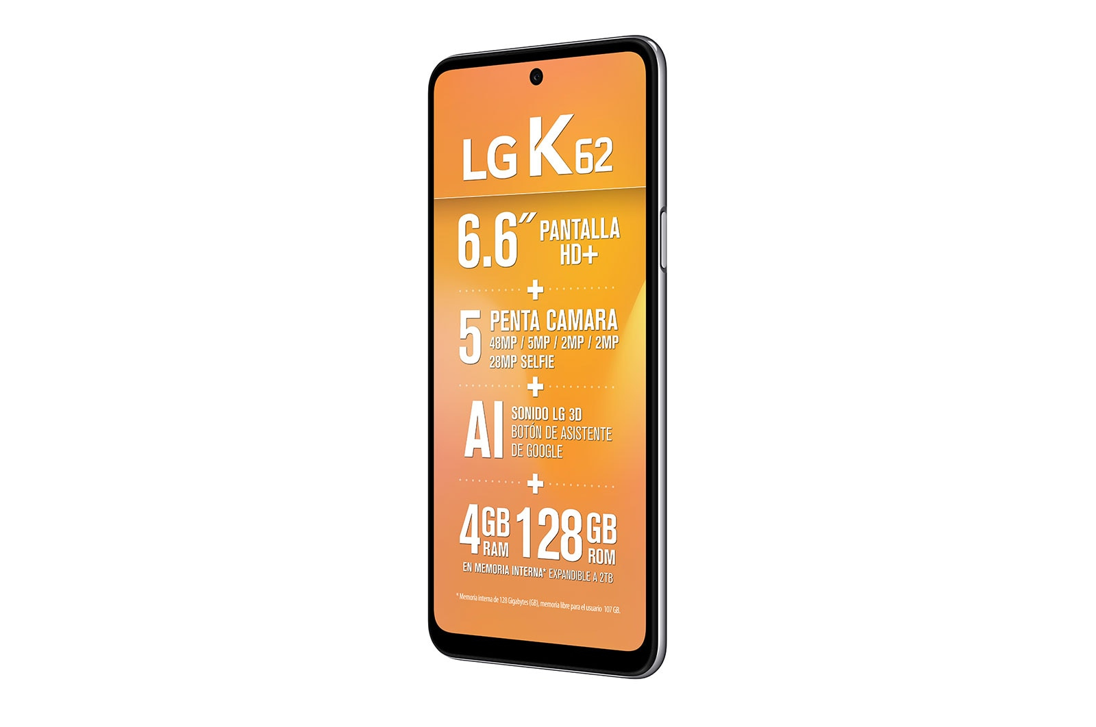 LG K62 16.8 cm (6.6") Android 10 4G 4 GB 128 GB 4000 mAh White – image 7