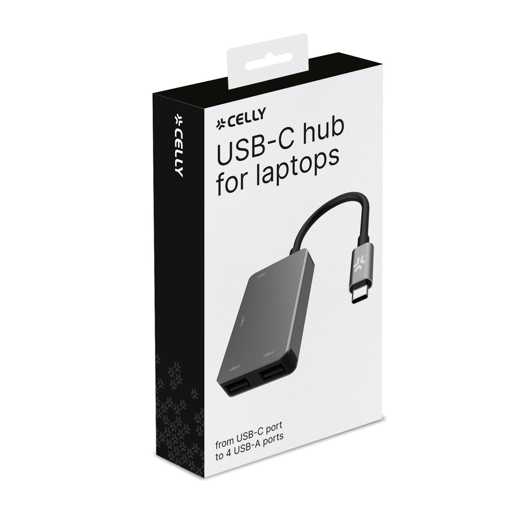 Celly PROHUB4IN1SV interface hub USB 2.0 Type-C Grey – image 3