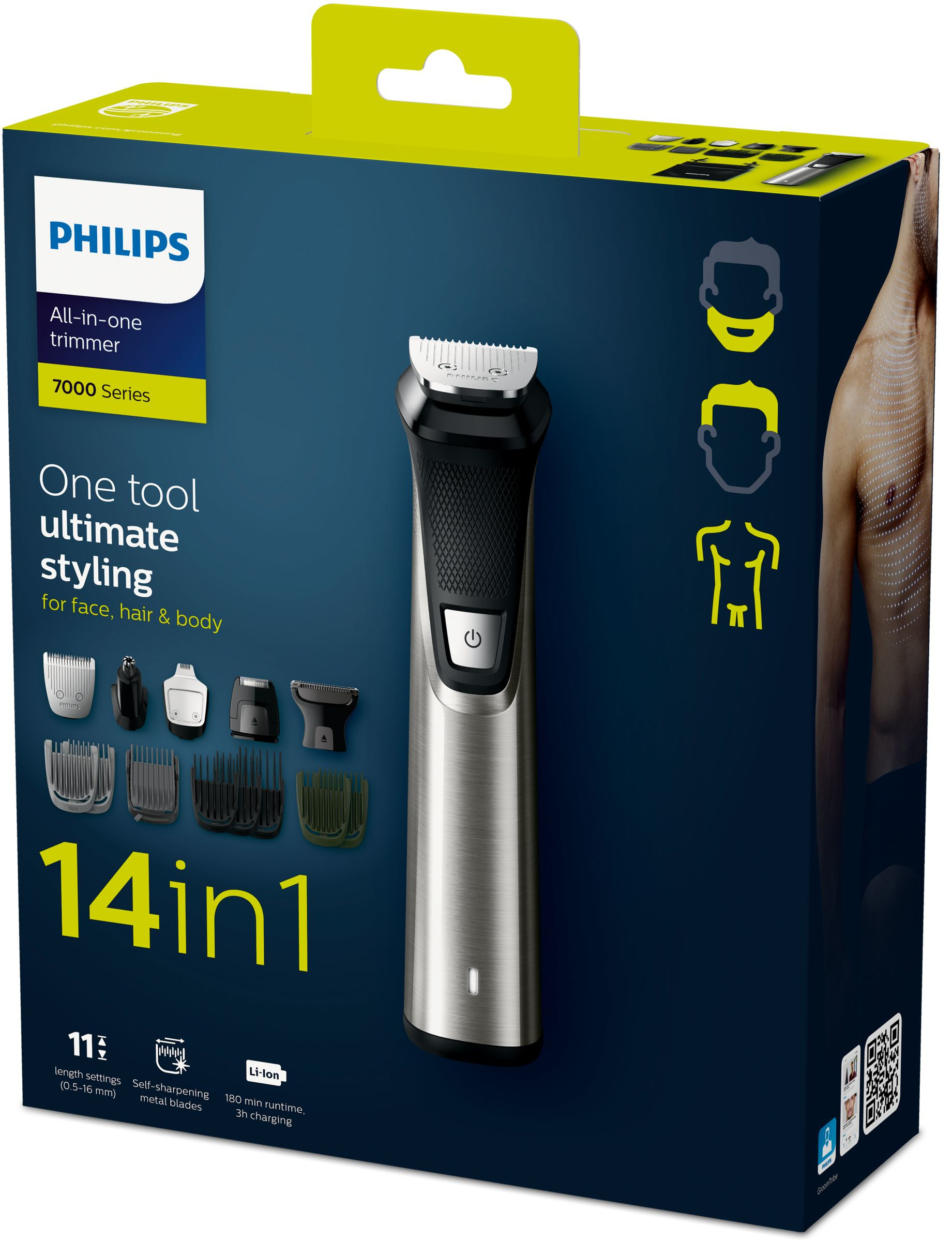 Philips MULTIGROOM Series 7000 14 tools 14-in-1, Face, Hair and Body – image 2