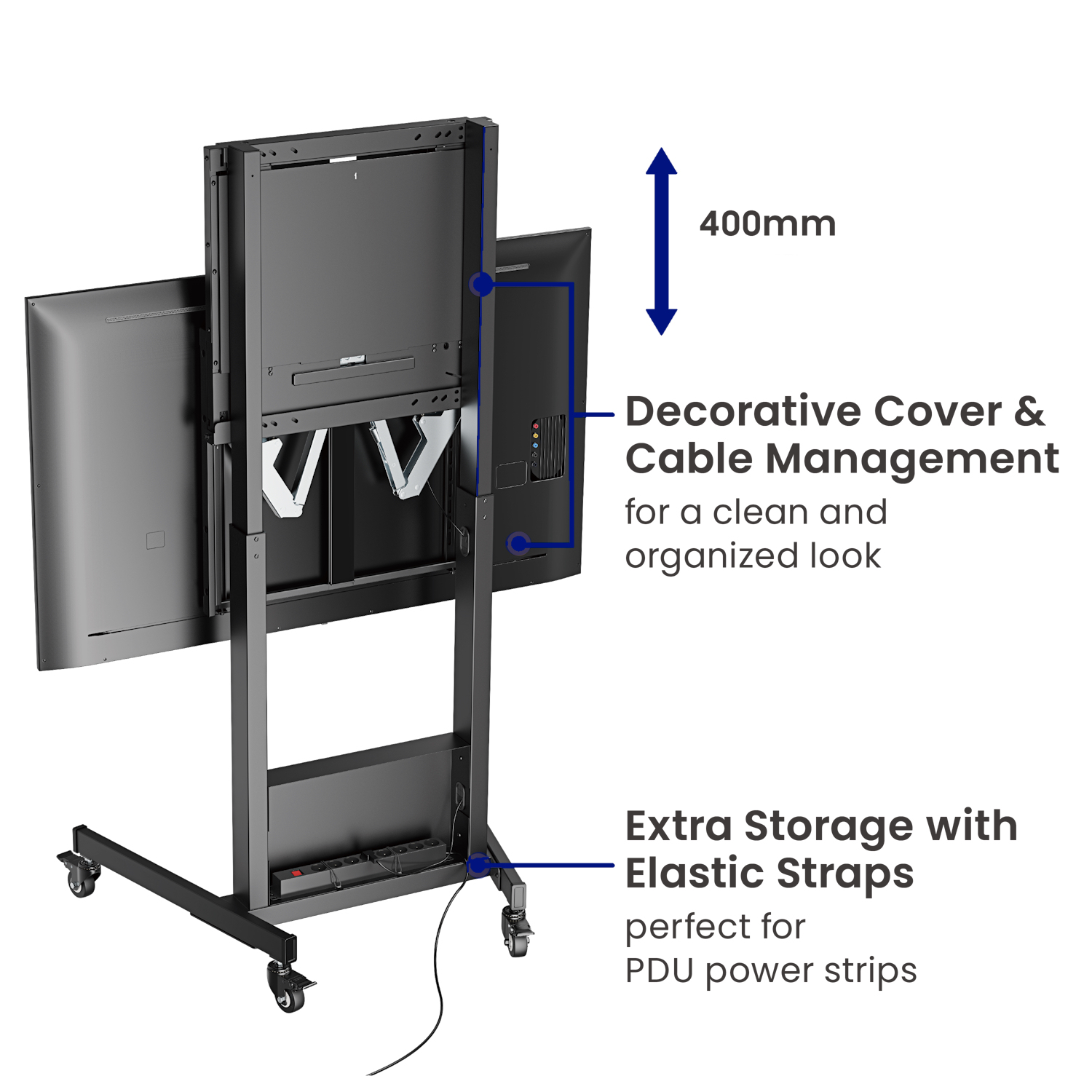 Ewent EW1552 TV mount/stand 2.54 m (100") Black – image 5