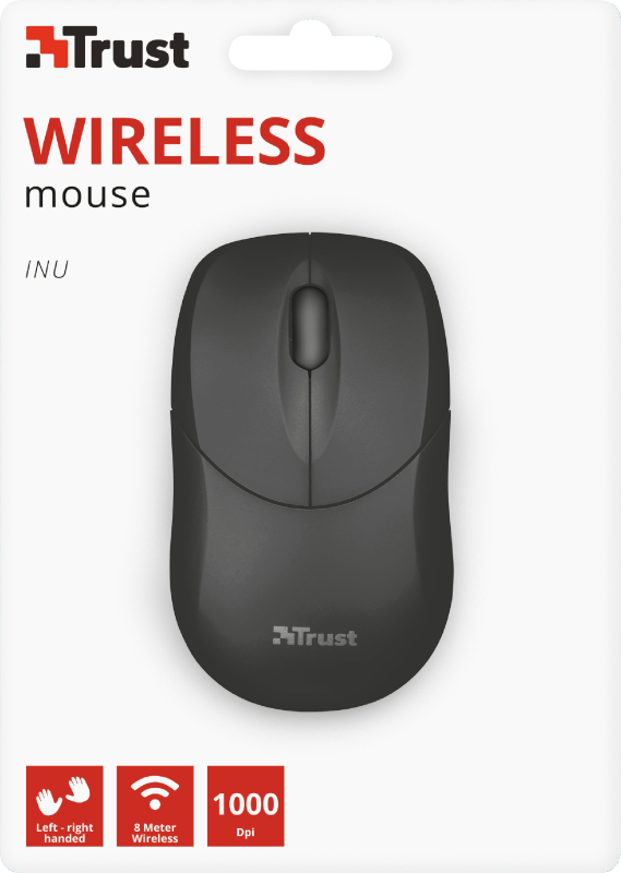 Trust Inu mouse Office Ambidextrous RF Wireless Optical 1000 DPI – image 4