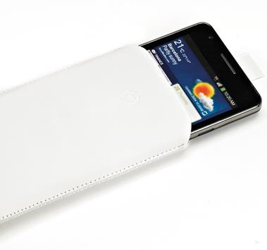 Celly TURBOXL02 mobile phone case Pouch case White – image 2