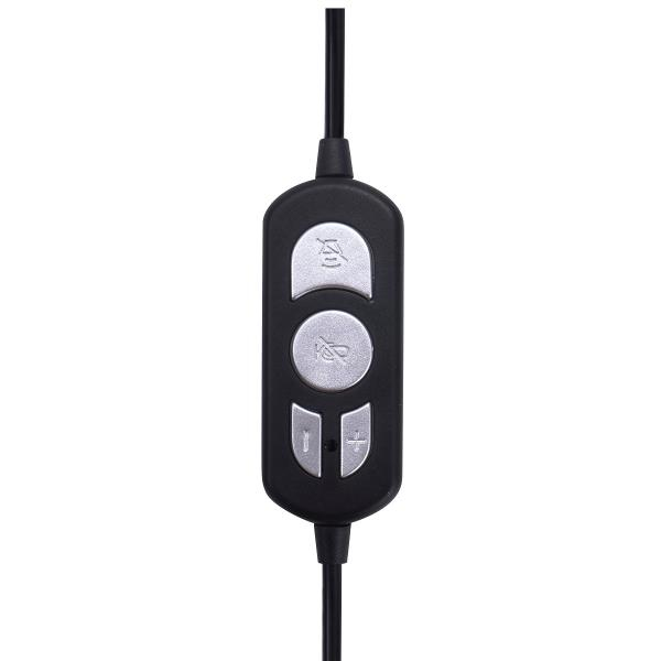 Nilox NXAU0000002 headphones/headset Wired Head-band Office/Call center USB Type-A Black – image 3