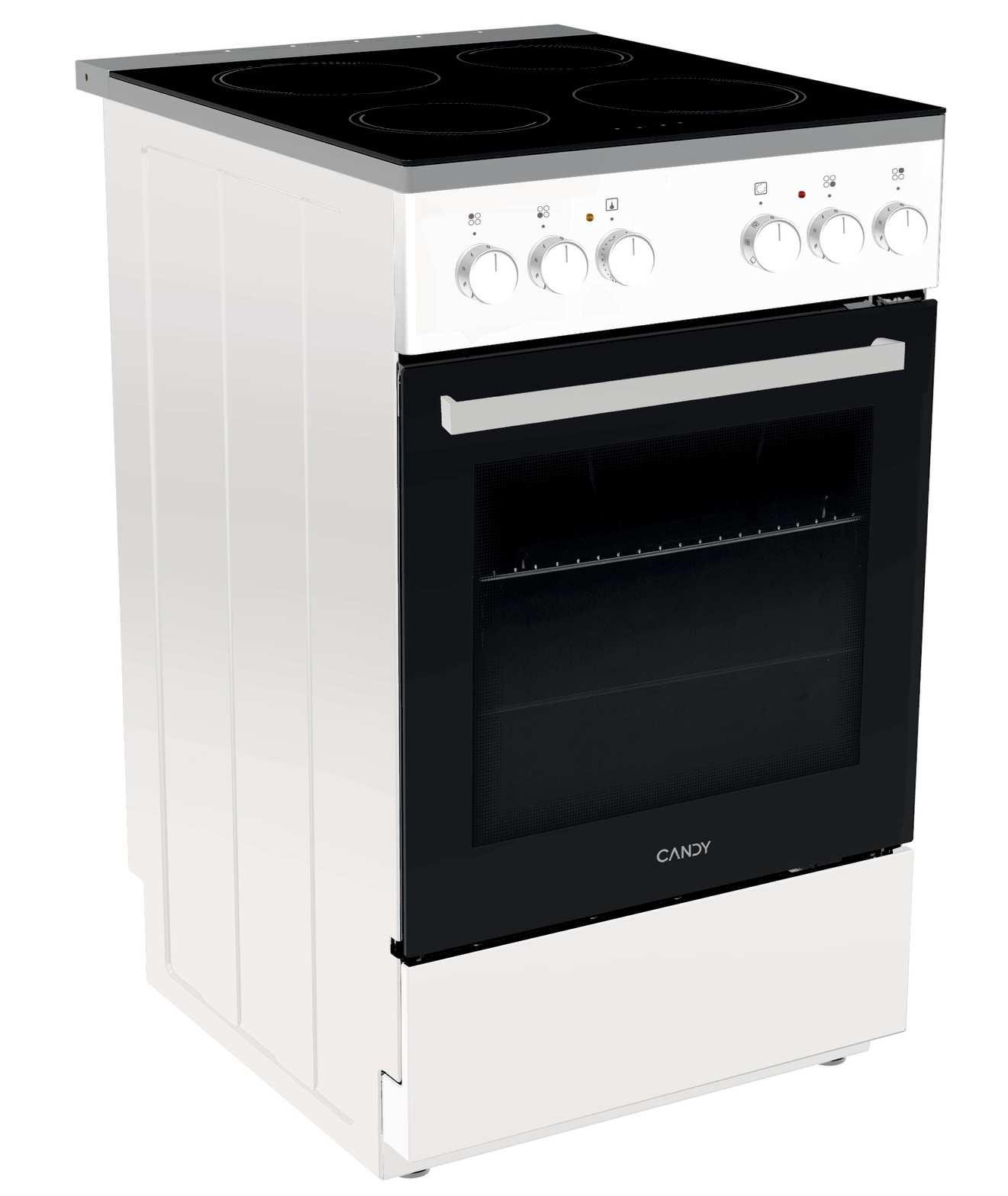 Candy C-COMPACT CVFA54MC1W Freestanding cooker Electric Ceramic hob White – image 4