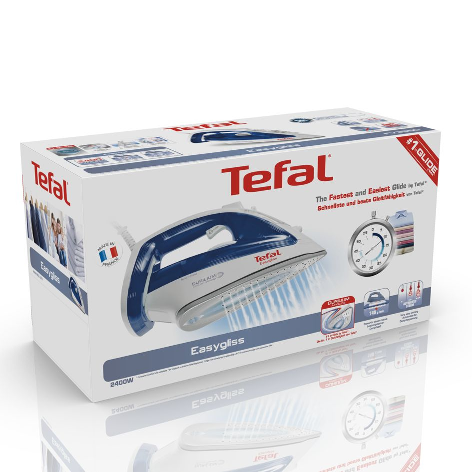Tefal EasyGliss FV3960 iron Steam iron Durilium soleplate – image 4