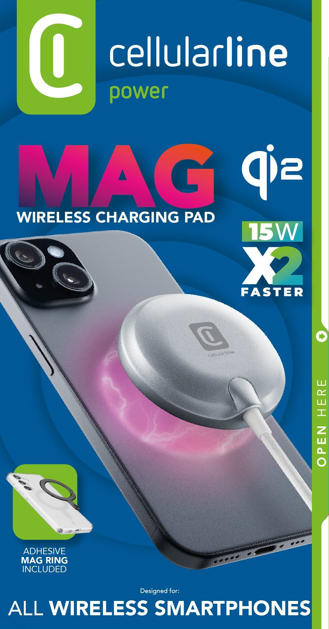 Cellularline Mag Qi2 Wireless Charging Pad – image 2