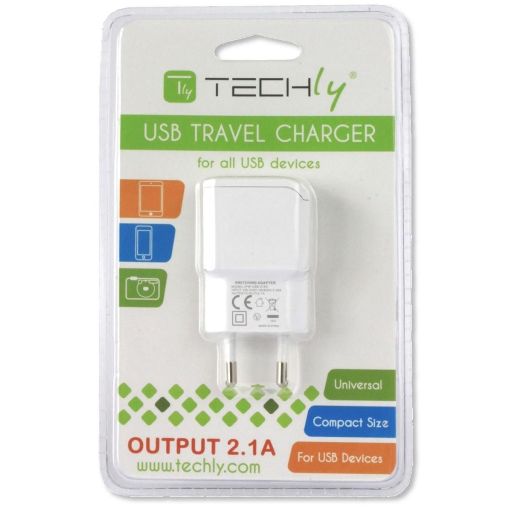 Techly Italian Plug Adapter with 1 USB Port – image 2