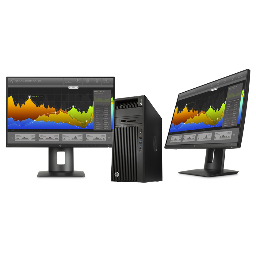 HP 440 MT + NVIDIA Quadro M4000 + 2x Z24nf