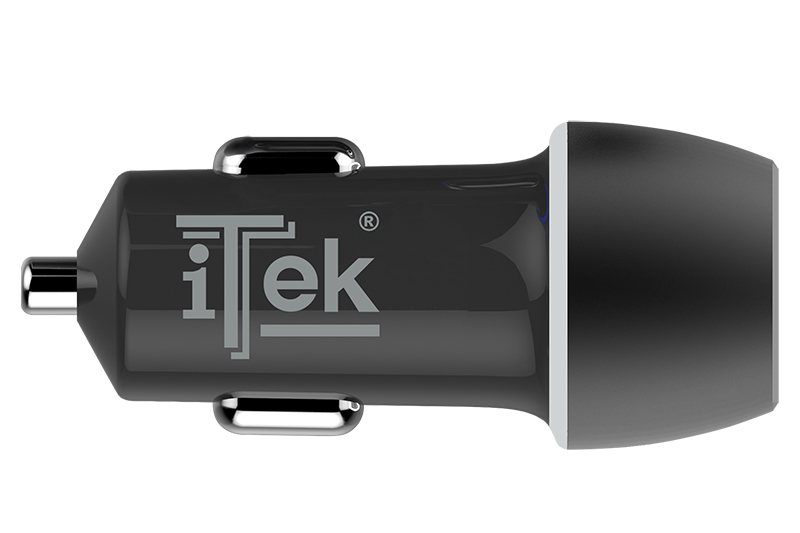 itek ITSCCUC42 mobile device charger Universal Black Cigar lighter Fast charging Auto – image 2