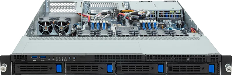 GIGABYTE R143-EG0-AAC1 AMD SoC Socket SP6 Rack (1U) Black, Steel – image 2