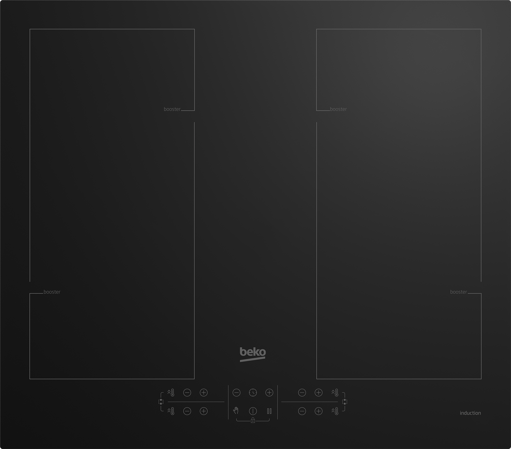 Beko HII64205F2MT hob Black Built-in – image 1