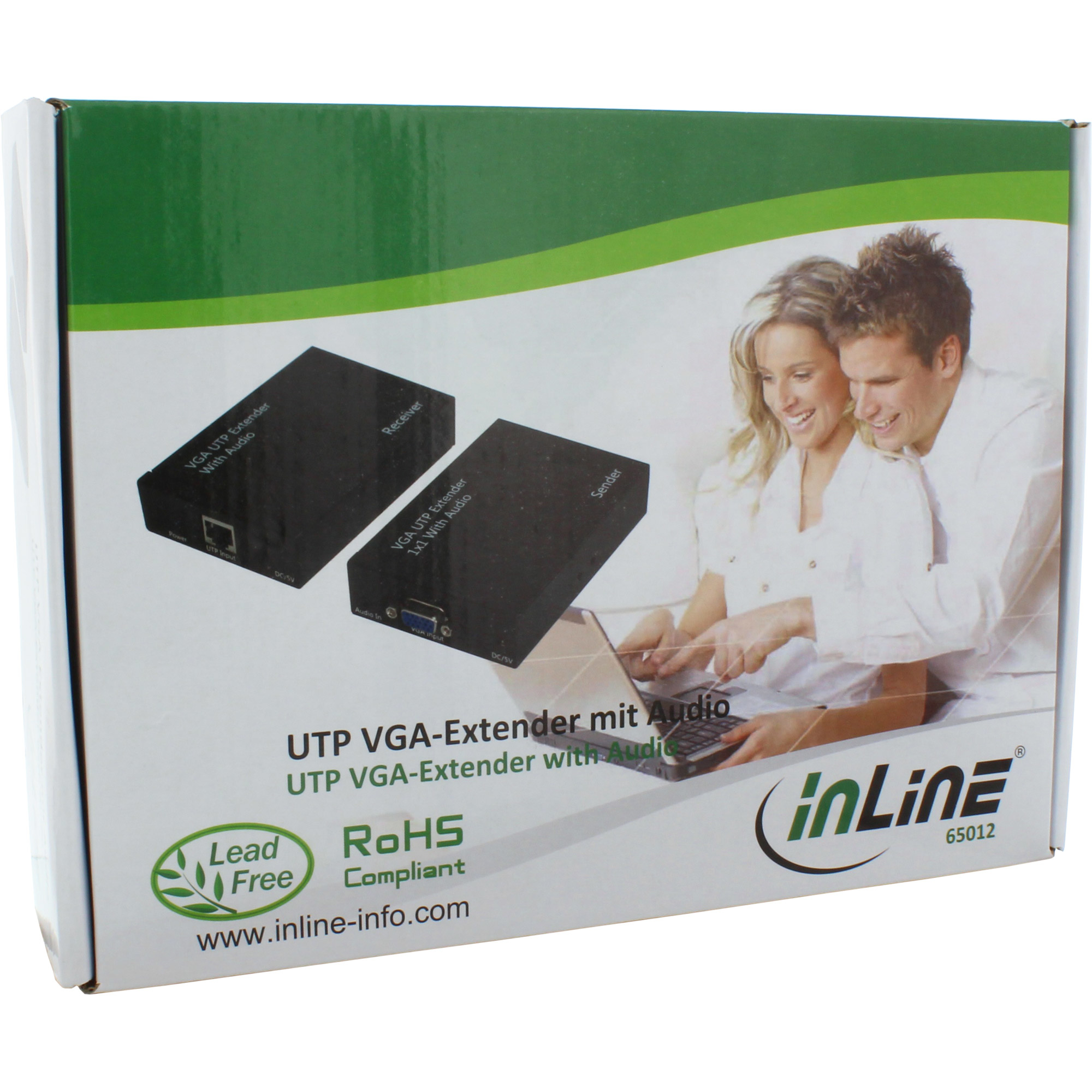 InLine VGA Extender over RJ45 Patch Cable UTP / STP with Audio up to 300m – image 4