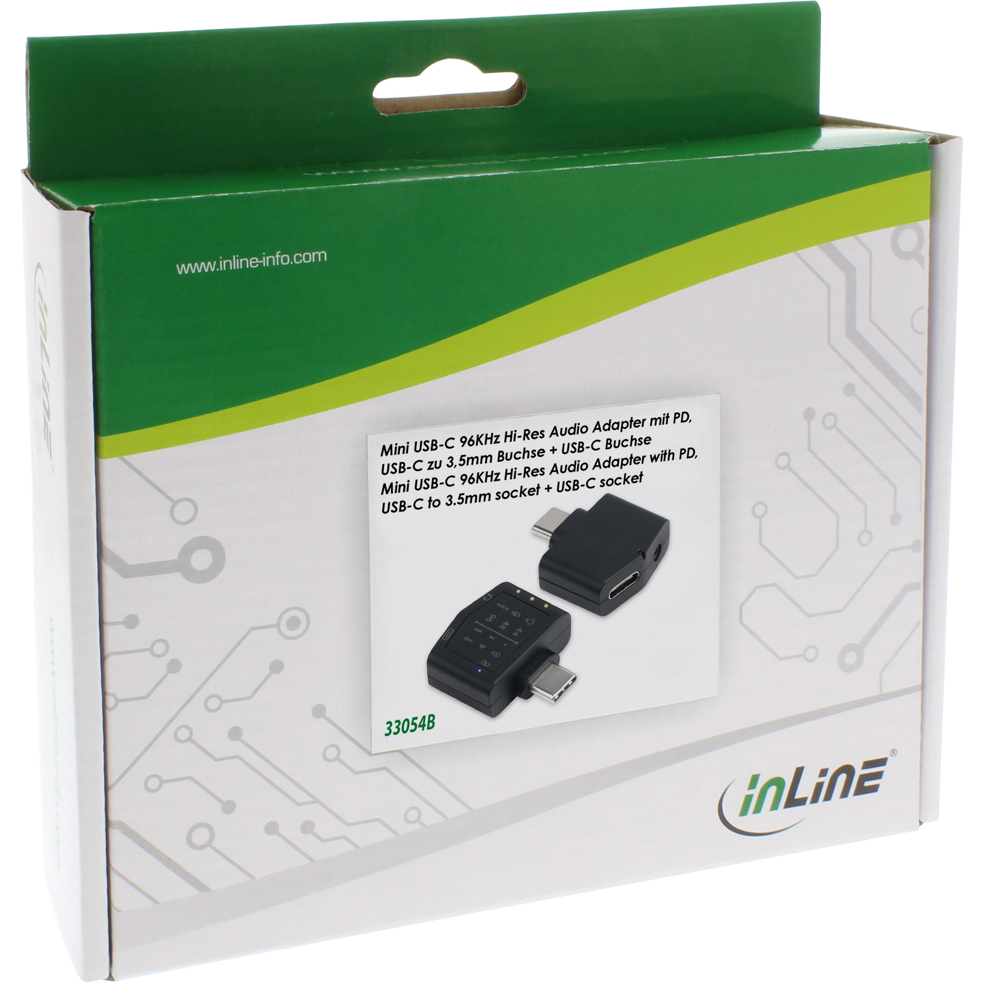 InLine Mini USB-C 96KHz Hi-Res Audio Adapte with PD – image 3